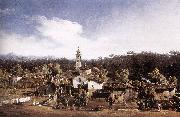 BELLOTTO, Bernardo View of Gazzada near Varese oil painting artist
